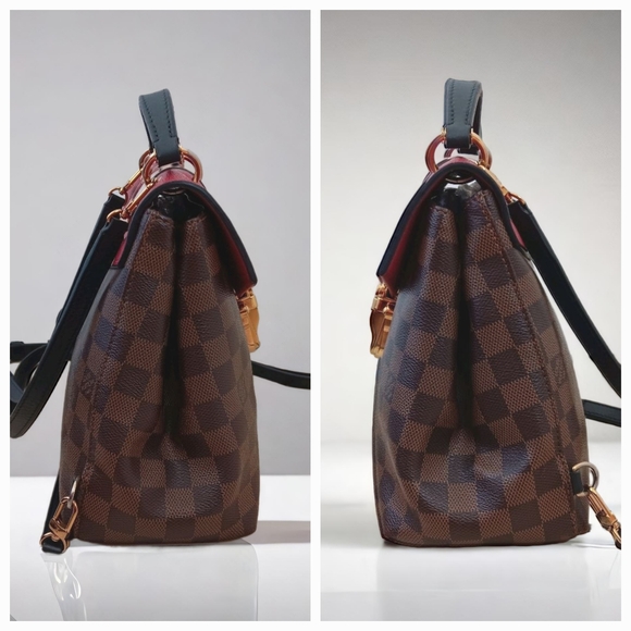 GIVEAWAY 🔥 LOUIS VUITTON LIMITED EDITION RED DAMIER EBENE MINI CLAPTON BACKPACK - Picture 14 of 16